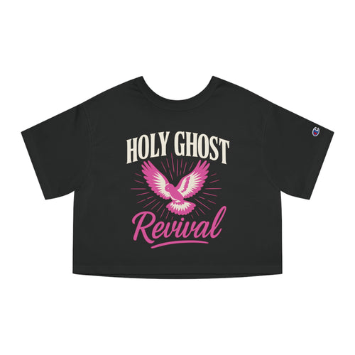 Cropped T-Shirt - Holy Ghost Revival - Pink