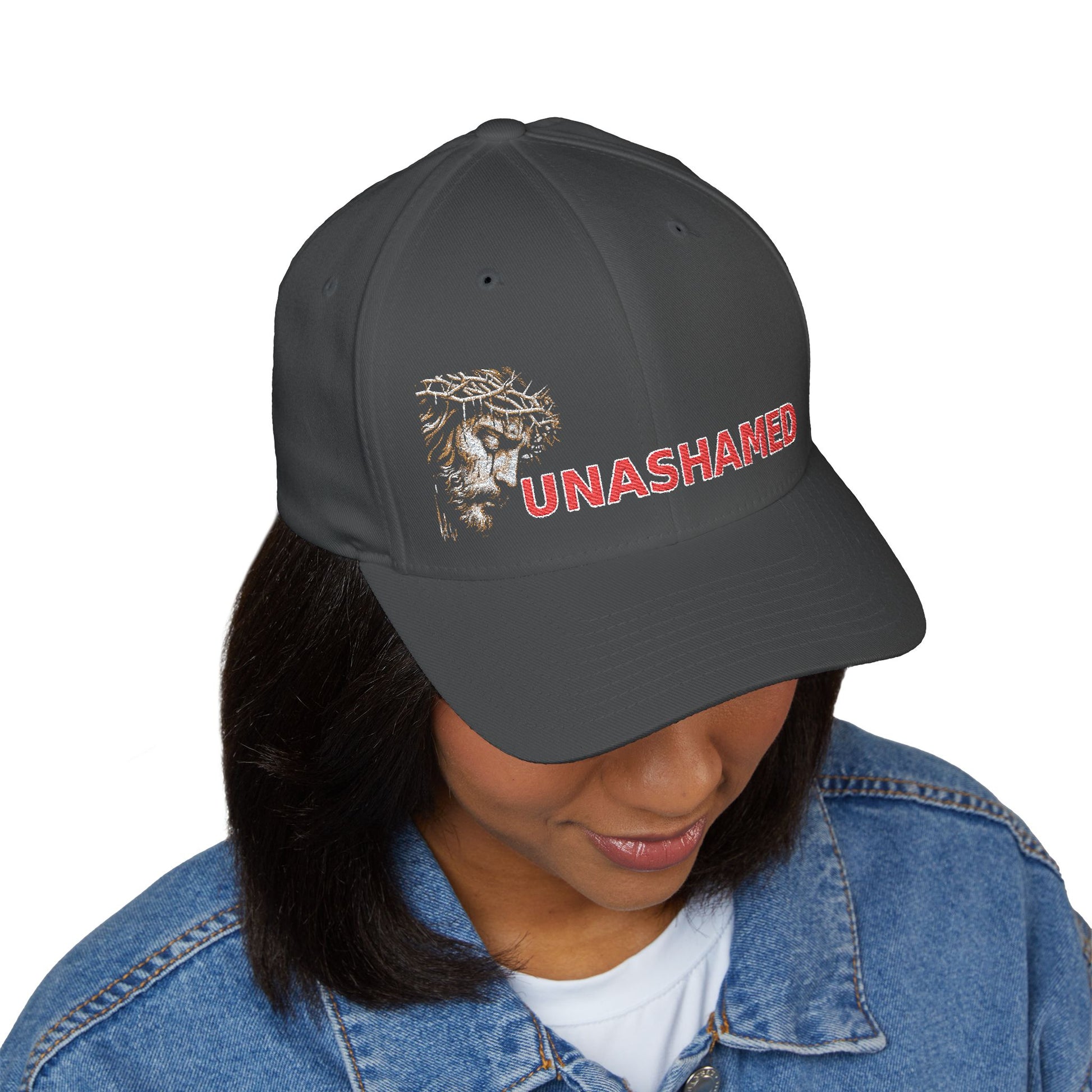 Unashamed Embroidered 6-Panel Cap – Bold Streetwear Hat for Everyday Style