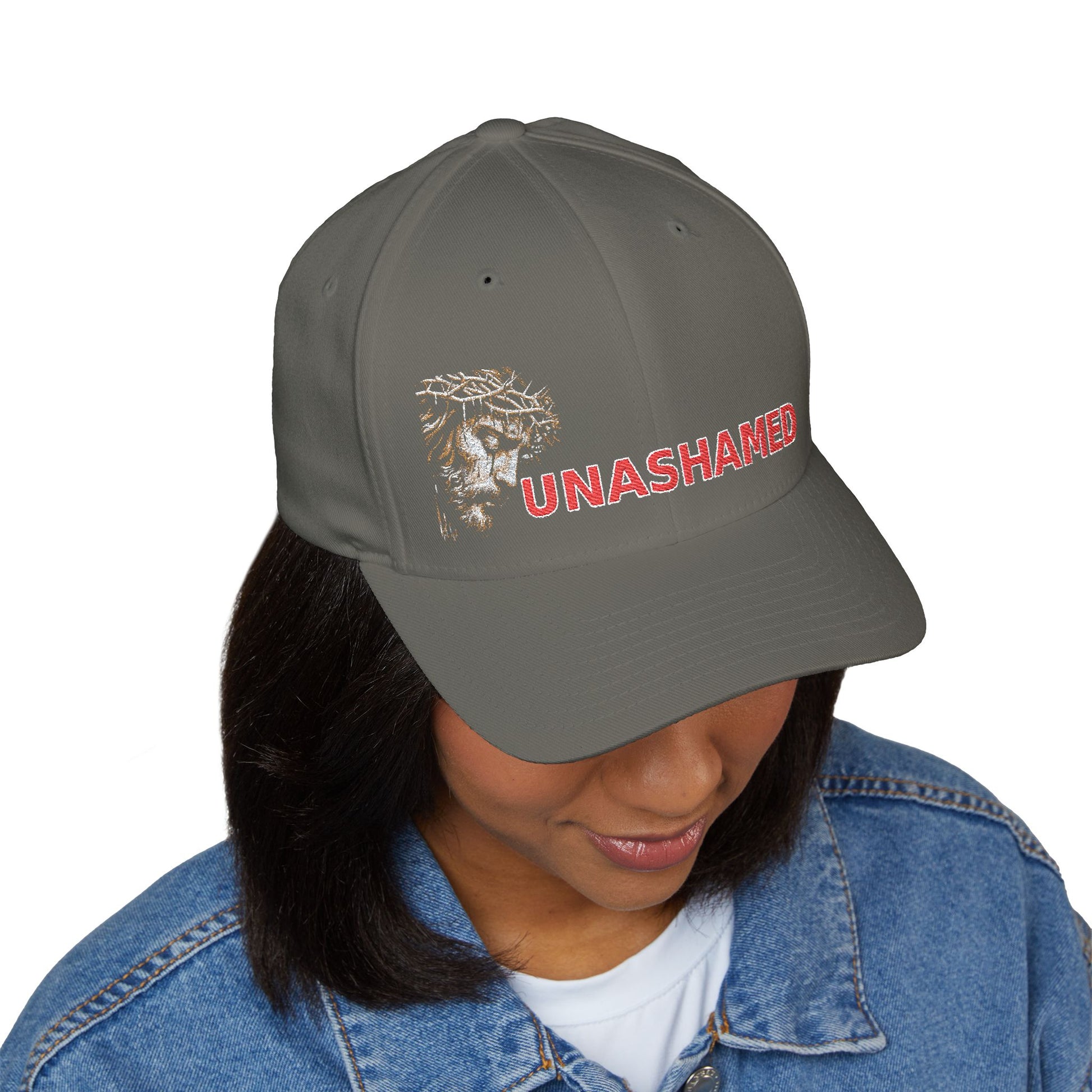 Unashamed Embroidered 6-Panel Cap – Bold Streetwear Hat for Everyday Style