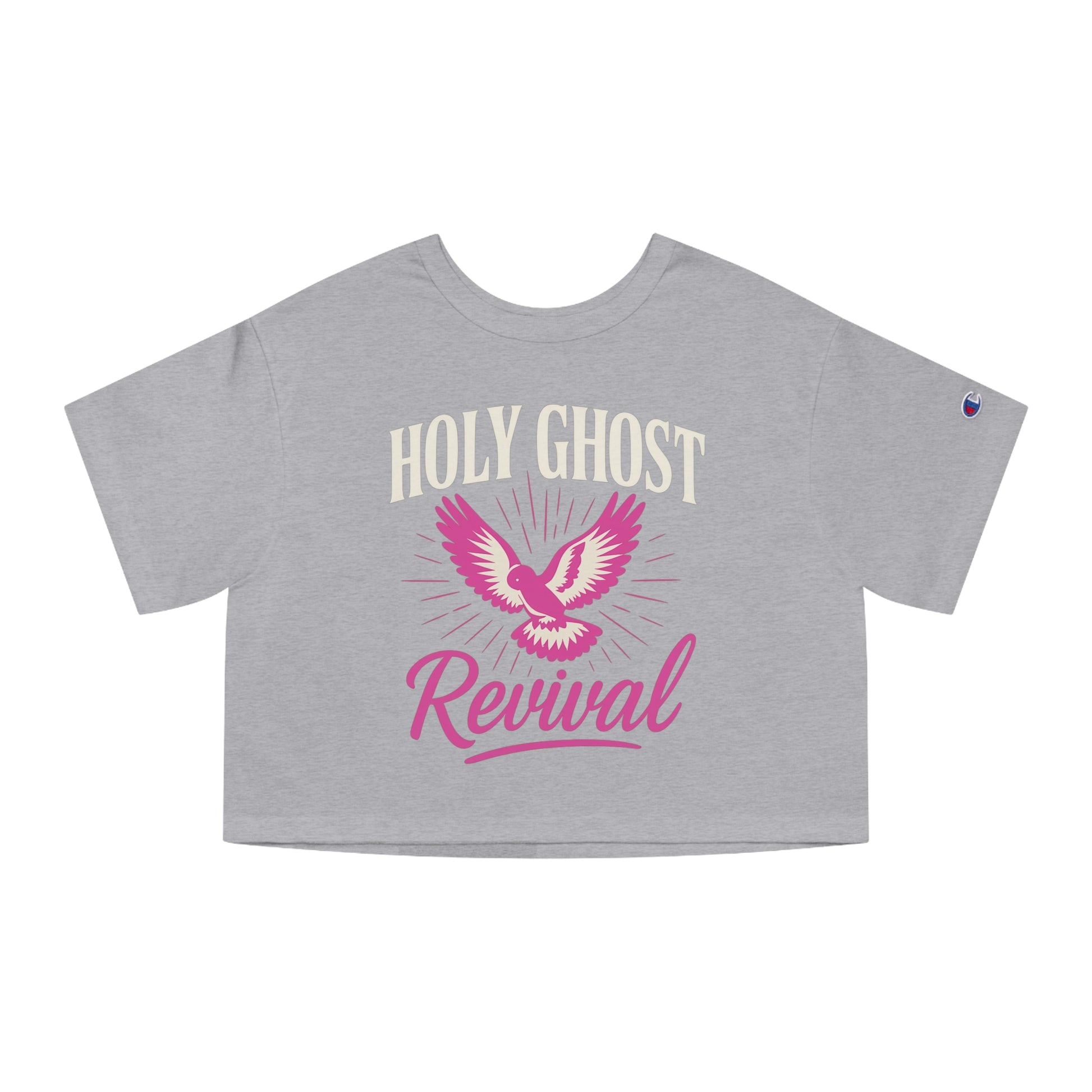 Cropped T-Shirt - Holy Ghost Revival - Pink