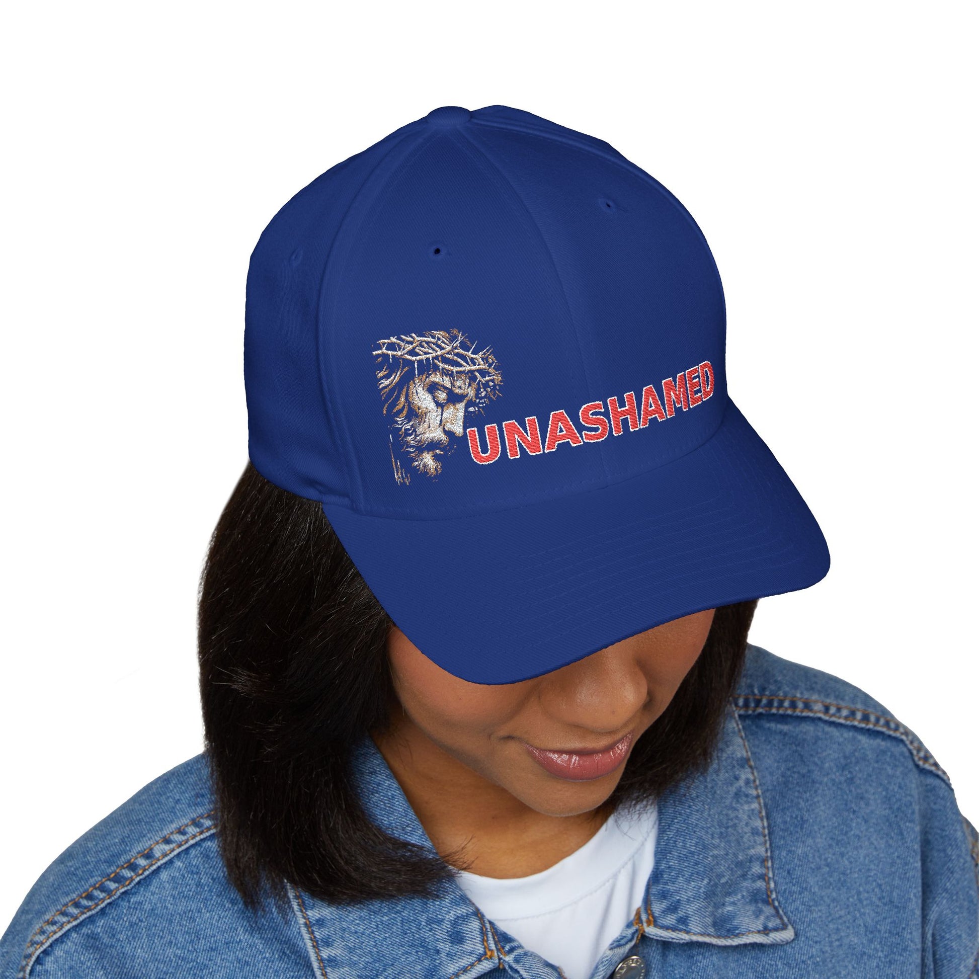 Unashamed Embroidered 6-Panel Cap – Bold Streetwear Hat for Everyday Style