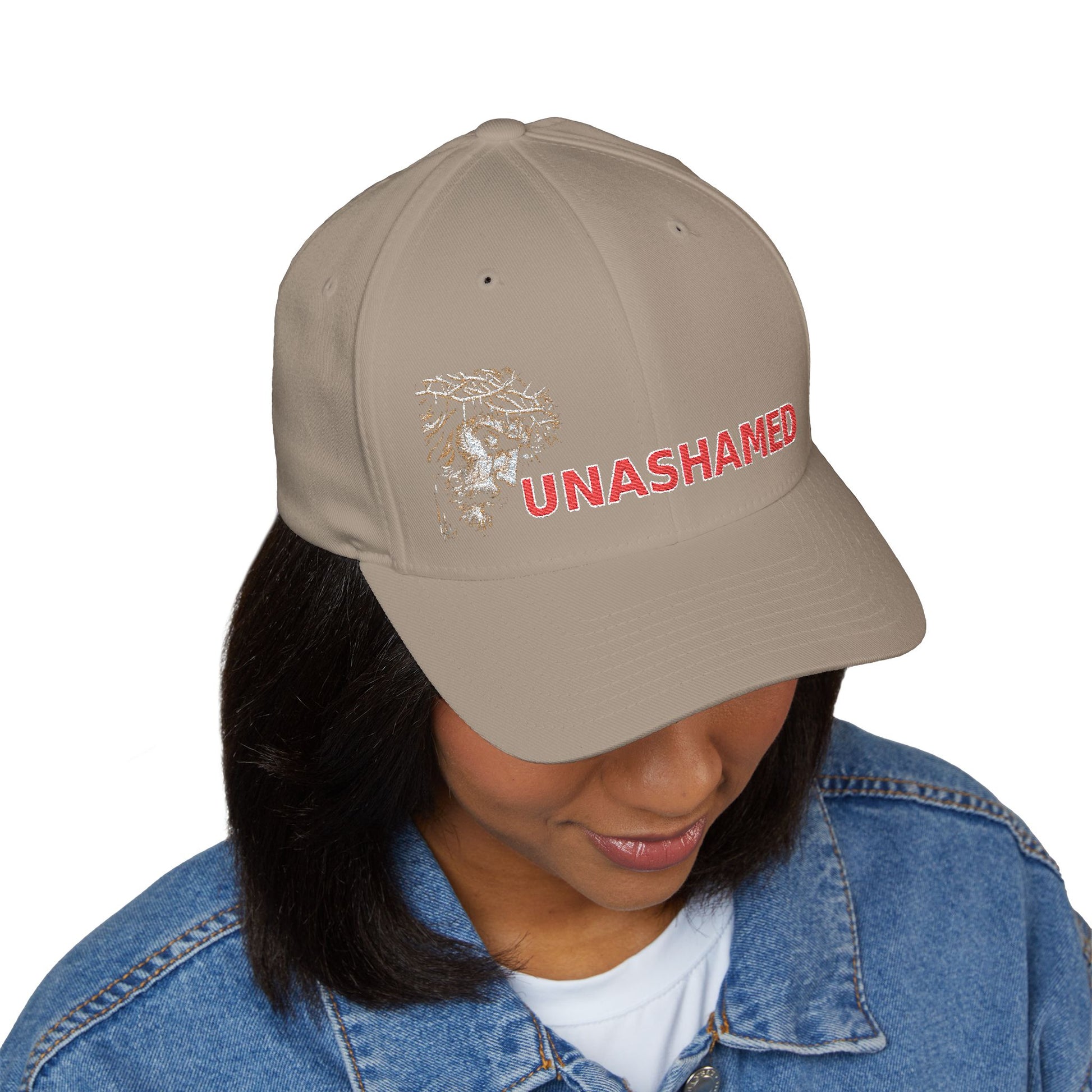 Unashamed Embroidered 6-Panel Cap – Bold Streetwear Hat for Everyday Style