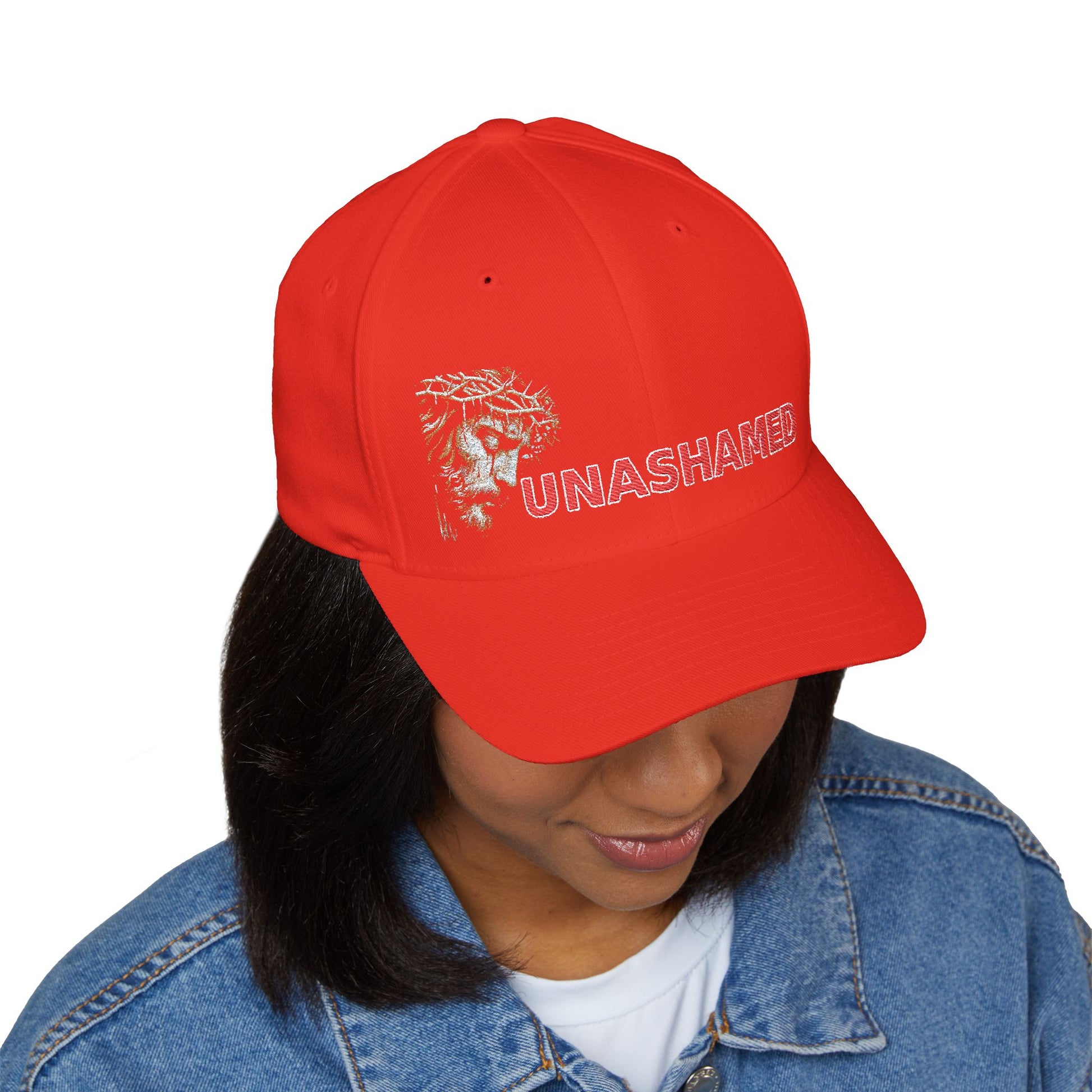 Unashamed Embroidered 6-Panel Cap – Bold Streetwear Hat for Everyday Style