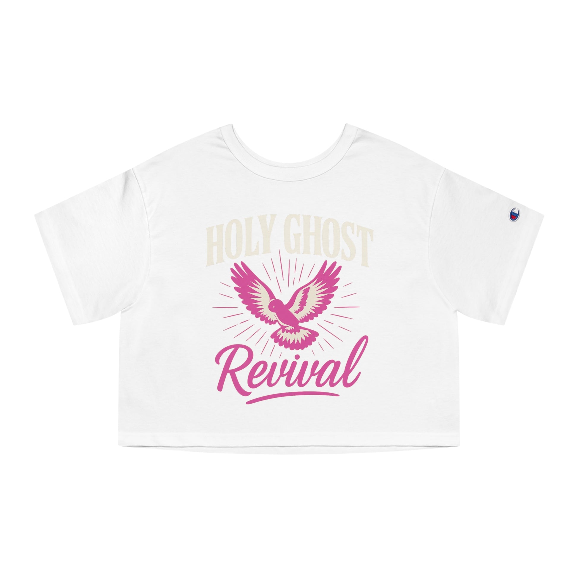 Cropped T-Shirt - Holy Ghost Revival - Pink